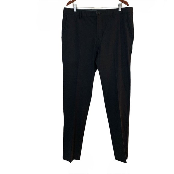 Matte Grey Mens Black Golf Pants Size 38- EUC- Gol - Picture 1 of 7